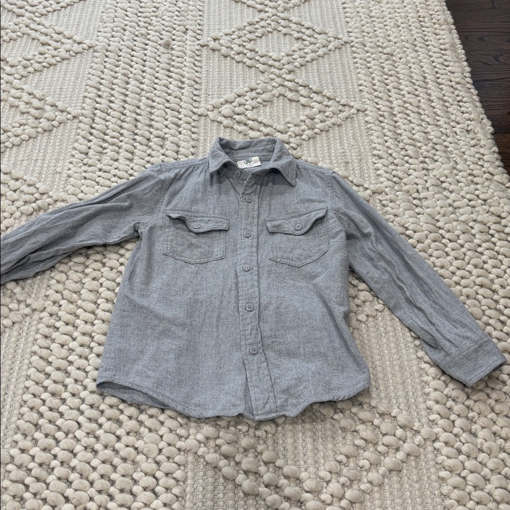 Wes and Willy Gray Button-Up Shirt 5